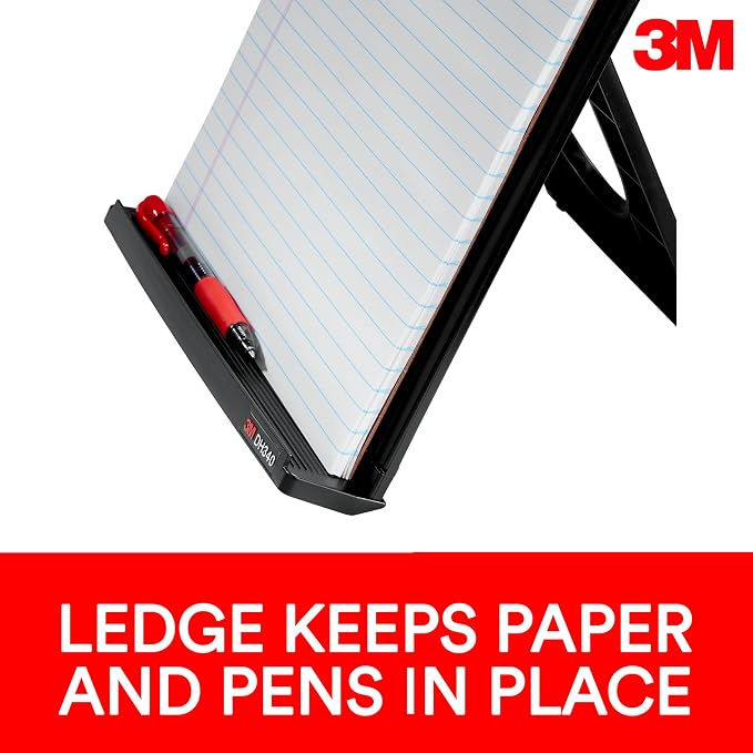 3M Desktop Document Holder Copy Holder, Adjustable Clip Holds Portrait and - Image 6
