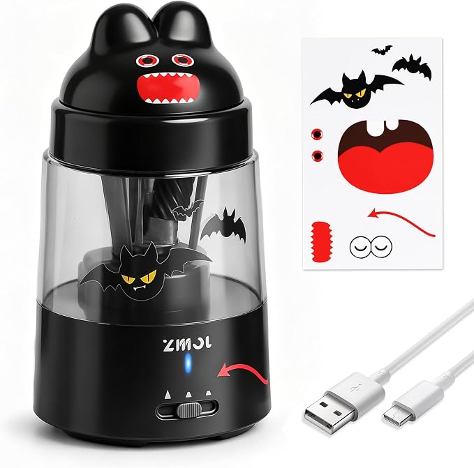 ZMOL Colored Pencil Sharpener for Kids Gift, Rechargeable Electric Pencil by ZMOL