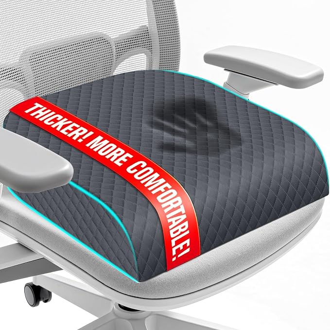 Seat Cushion for Office Chair, Memory Foam Chair Cushions, Car Seat Cushion for by Unknown