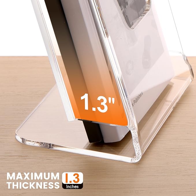 HeZone Acrylic Brochure Holder 6X8 Inches Clear Acrylic Flyer Holder Brochure - Image 4
