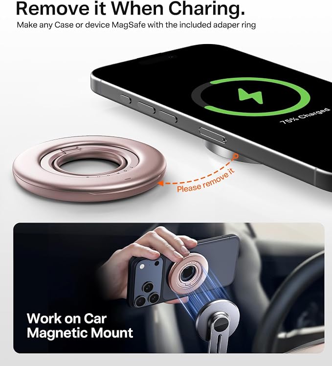 TORRAS 2025 Flagship Magnetic Phone Grip Ring Holder Kickstand Fit - Image 7
