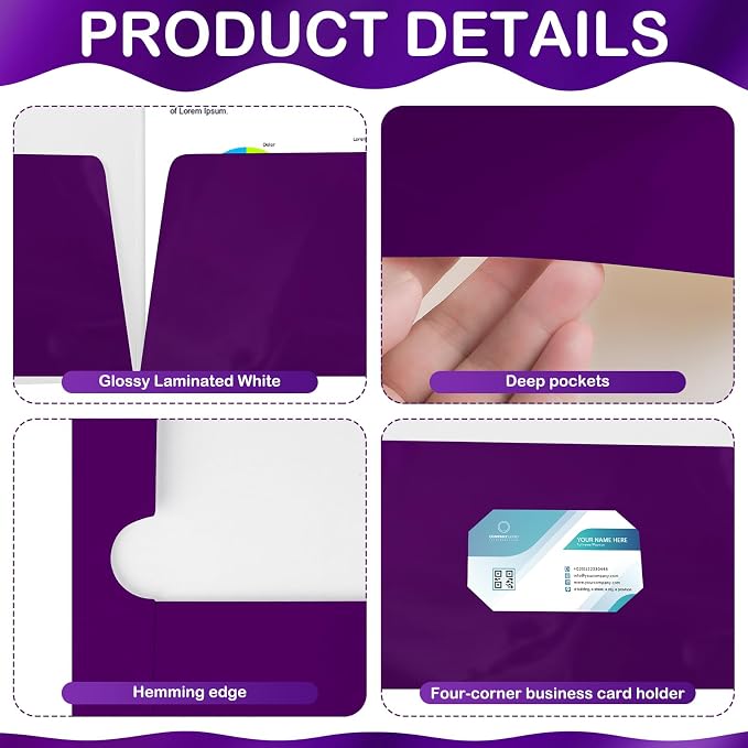 Yeaqee 100 Pack Folders Bulk - Image 3