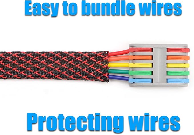 25ft PET Expandable Braided Cable Sleeve 5/8inch Pet Braided Cable Sleeve - Image 6