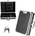 Clipboard Storage Box with Key Lock and Handle, 12x9 Inch Aluminum Clipboard by Hoowen
