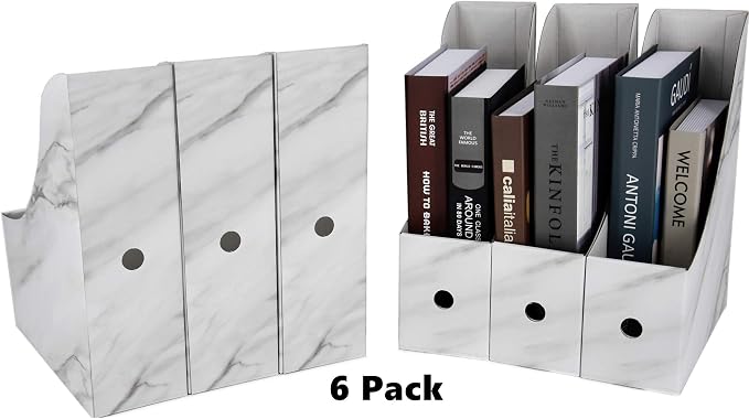 HUAPRINT Magazine Holder Cardboard Magazine File Holder-Folder Holder, Magazine - Image 2