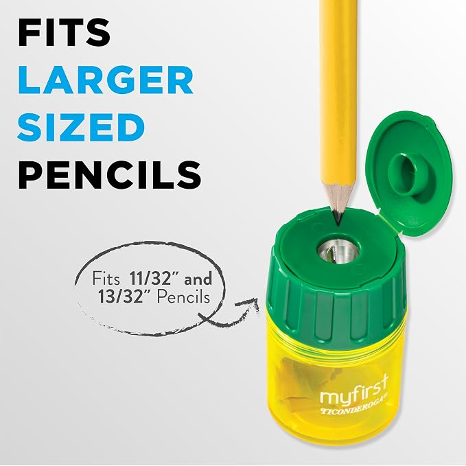 Ticonderoga My First Pencil Sharpener, 1 Hole, Large Barrel - Image 3