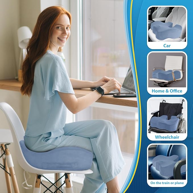BlissTrends Seat Cushion, Thick Memory Foam Cushions - Image 6