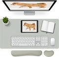 Mouse and Keyboard Pad, 3-in-1 Desk Mat Set, Wrist Rest by Meetcolor