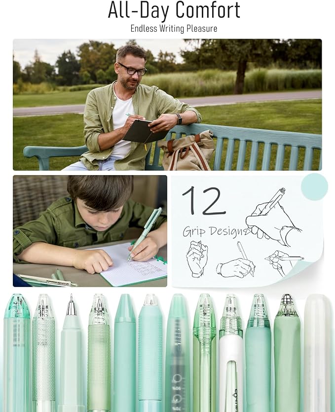 Four Candies Forest Series Gel Pens, Teal Office Supplies Back to School - Image 6