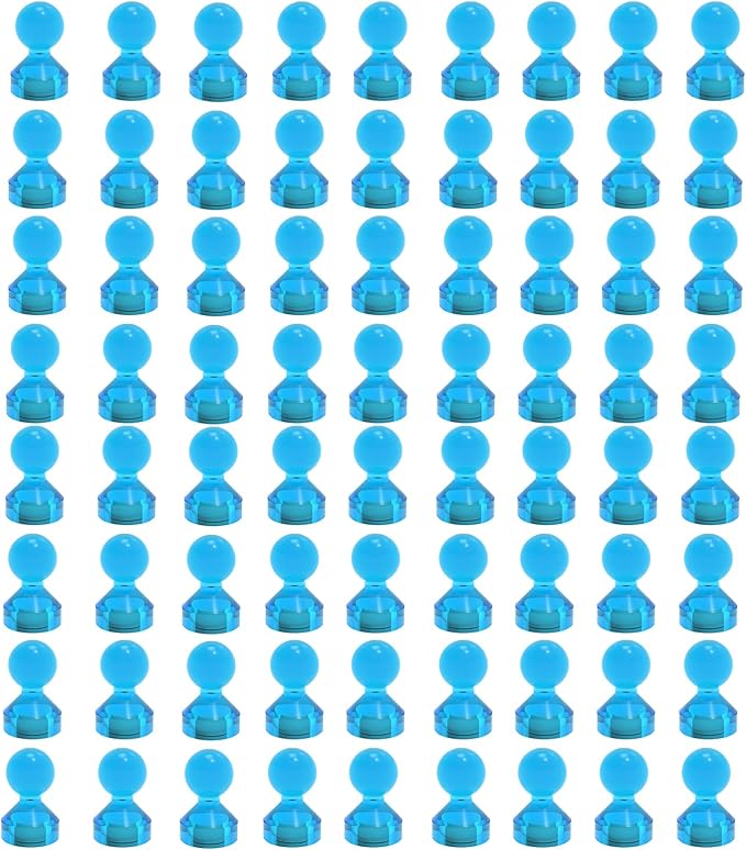 Ant Mag Magnetic Push Pins, 72 Pack Strong Whiteboard Magnets by AntMag