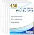Aegero 130 Pack Clear Sheet Protectors, 8.5 x 11 inch Page Protectors by Unknown