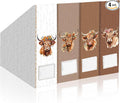 AmazingSpark Set of 4 Highland Cattle Magazine Holder Decorative Foldable by Unknown