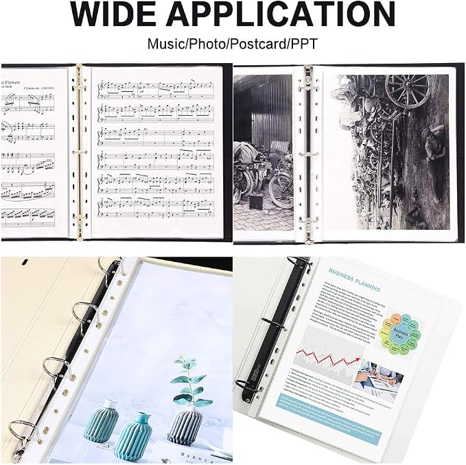 Sheet Protectors, HERKKA 600 Pack Upgrade Clear Plastic Page Protectors Sheet - Image 7