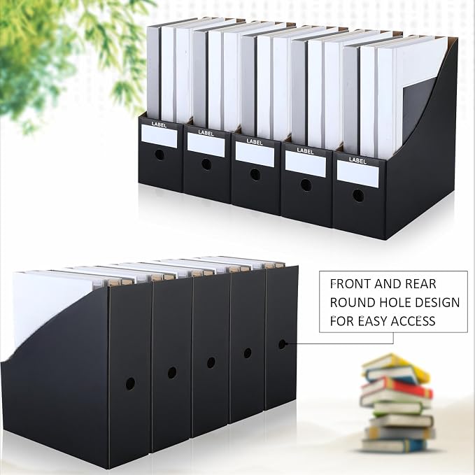 Geyee 50 Pcs Cardboard Magazine Holder Magazine File Holder Magazine Storage - Image 6