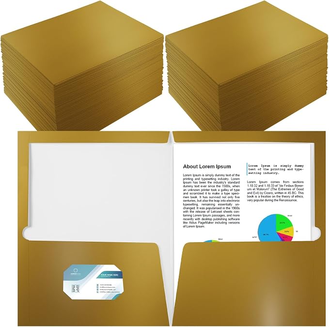 Yeaqee 200 Pack Folders Bulk by Yeaqee