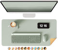 YSAGi Double-Sided Desk Pad, 23.6"x13.7"Leather Desk Mat, Eco Cork Desk Pad by YSAGi
