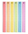 Mr. Pen- Plastic Ruler Set, 6 Pack, 12 Inch, Pastel Colors | Easy-to-Read by MrPen