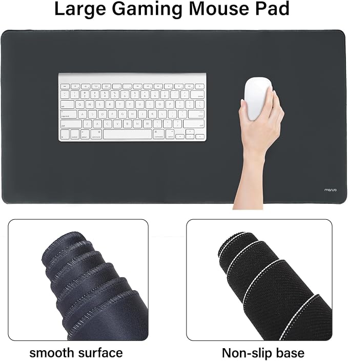 MOSISO Keyboard Mouse Pad Set, Large Gaming Mouse Pad&Rectangular Keyboard - Image 4