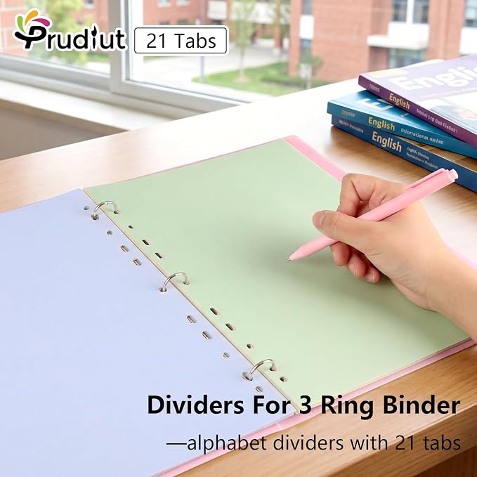 21-Tab A-Z Alphabet Binder Dividers - Image 3
