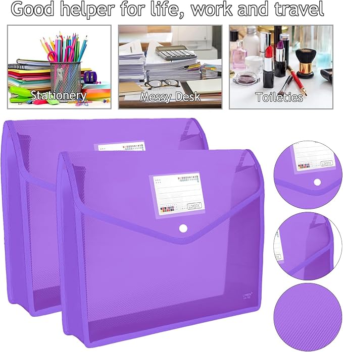 YoeeJob Plastic File Folders Legal Size Expandable Document Folder - Image 2