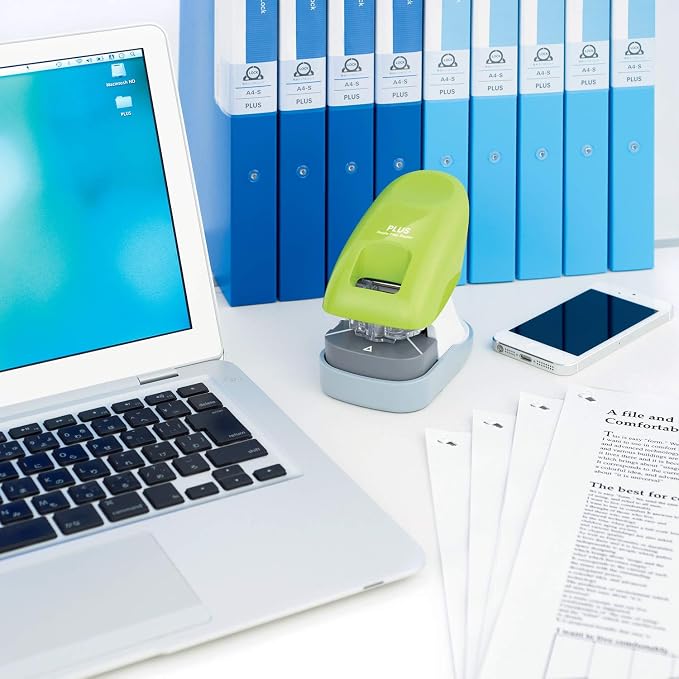Plus Paper Clinch Desktop Staple-Free Stapler - Image 4