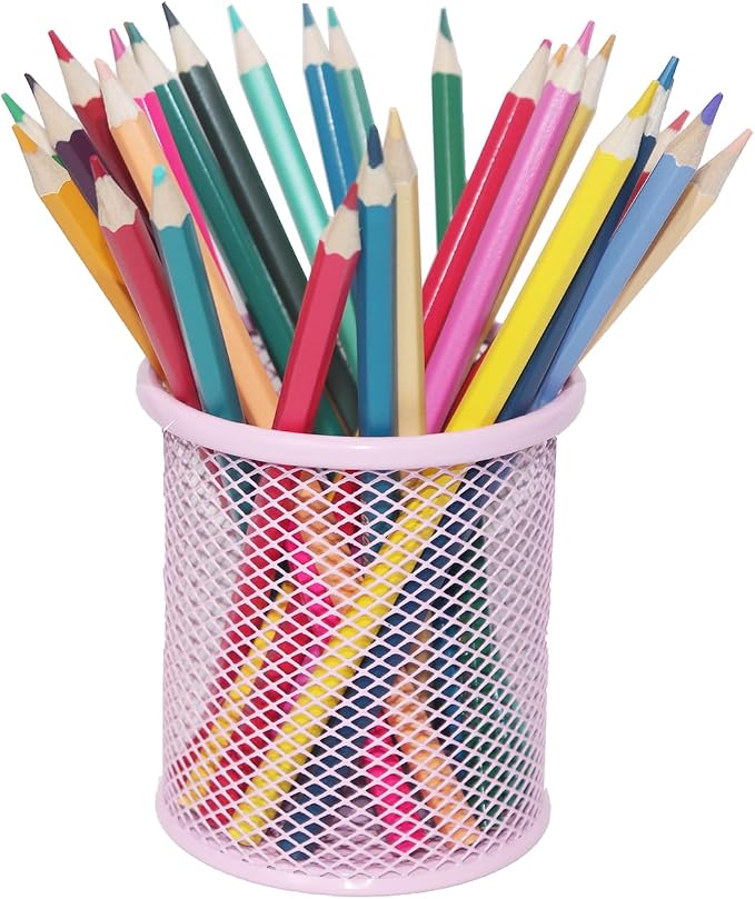 Pen Holder Mesh Pencil Holder Metal Pen Holder Cup Pencil Cup Holder - Image 5