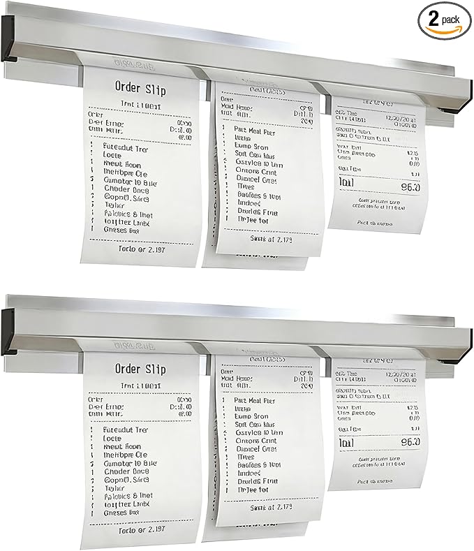 2 Pack Restaurant Ticket Holder, 12 Inch Receipt Holder by LYAYAN