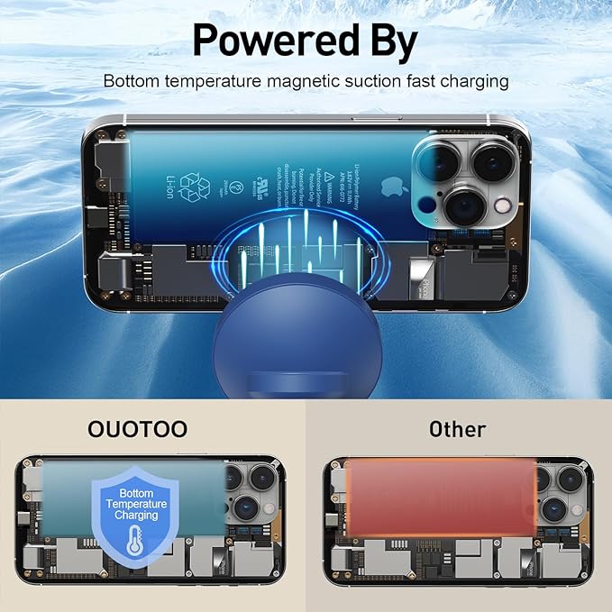 【Adjustable Blue Ambient Light】 Wireless Charger 3 in 1 - Image 5