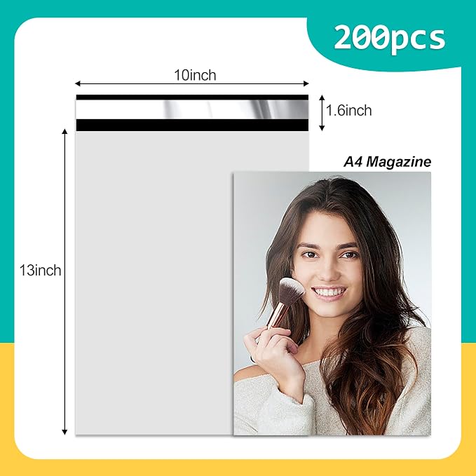Poly Mailers 10x13 Inch 200 Pcs - Image 2