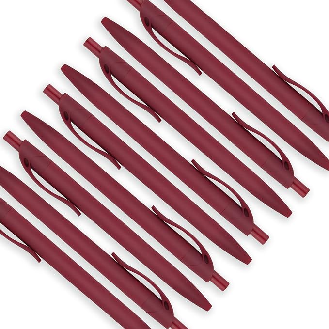 Deegtran 100 Pack No Bleed Red Barrel Click Pens, Wholesale Retractable - Image 4