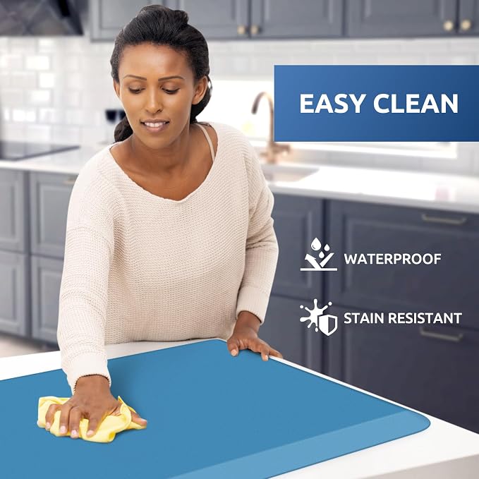 KitchenClouds Kitchen Mat Cushioned Anti Fatigue Rug 24"x70" Water Resistant - Image 3