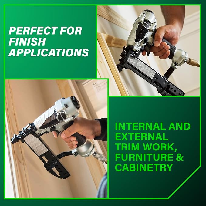 Metabo HPT Narrow Crown Stapler, 18 Gauge Pneumatic, N3804AB3 | Ergonomic Design - Image 5