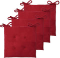 Office Stacking Chair Cushions 4 Pack, Corduroy High Density Foam Kitchen Seat by Zalvox