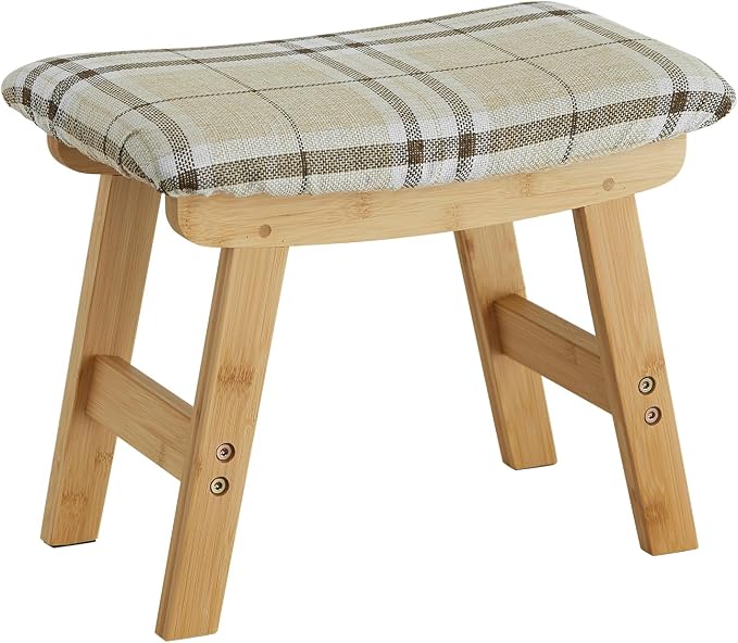 Foot Stool Ottoman Foot Rest Under Desk, Small Stool - Image 8