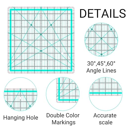 Quilting Rulers, 3 Quilting Square Rulers, Quilting Squares, Square rulers - Image 3