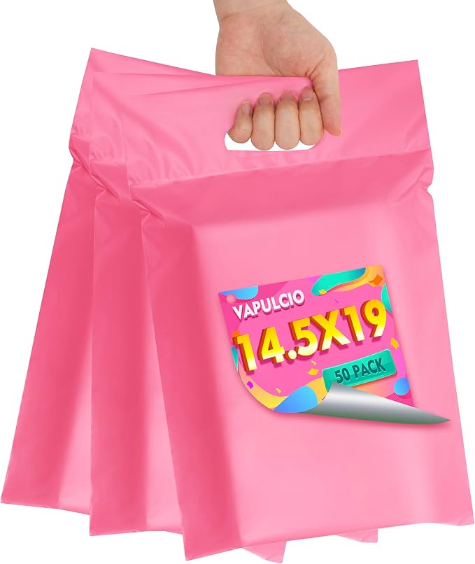 Poly Mailers 14.5x19 inch 50 Pcs, Upgrade Design Tamper Proof Mailers Poly Bags by VAPULCIO