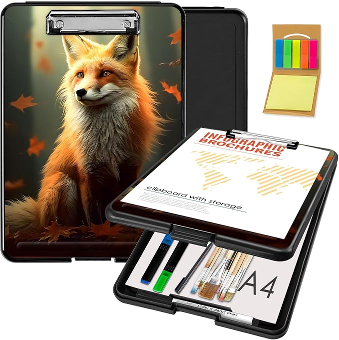 Clipboard with Storage, Office Supplies Nursing Clipboards Folder with Pen by CAPAUNVDA