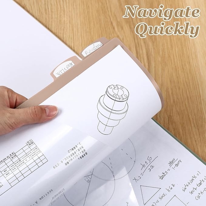Epakh 48 Pcs Binder Dividers for 3 Rings Binders Index Dividers - Image 6