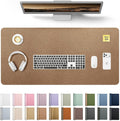 YSAGi Leather Desk Protector, Office Mat, Large Mouse Mat, Non-Slip PU Leather by YSAGi
