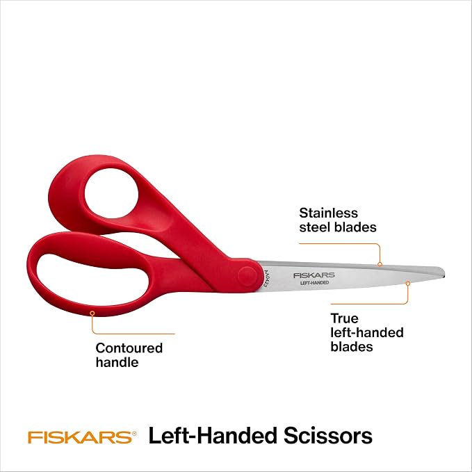 Fiskars Left-Handed Scissors, Precision Cutting - Image 2