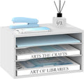 SUPEASY Wood Desk Organizer, 3 Tier Paper File Organizer by SUPEASY