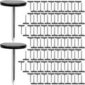 120pcs Flat Head Thumb Tacks for Wall, 0.4" x 0.6" Decorative Wall Pins Nails by Unknown