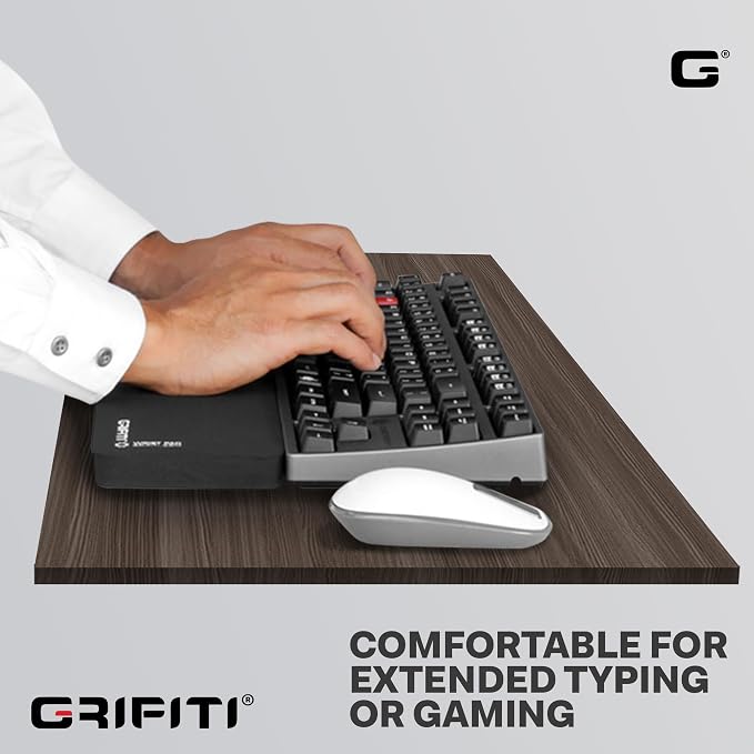 Grifiti Fat Wrist Pad 12" x 4” x 0.75" Inch Keyboard Rest Thick Small Ergonomic - Image 5