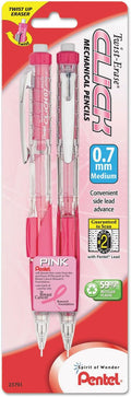 Pentel Breast Cancer Awareness Twist Erase CLICK Mechanical Pencil by PentelofAmerica