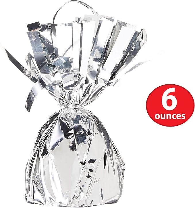 Beistle 12-Pack Metallic Wrapped Balloon Weights, Special Event Decorations - Image 2