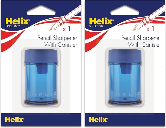 Helix Canister 1 Hole Pencil Sharpener by MapedHelixUSA