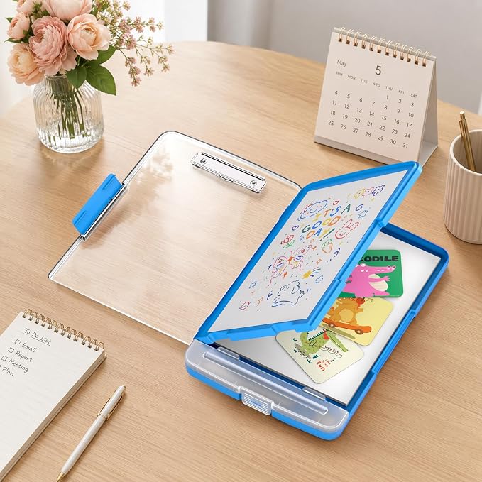 Clipboard with Storage and Pen Holder, Heavy Duty with Dual Compartment - Image 7