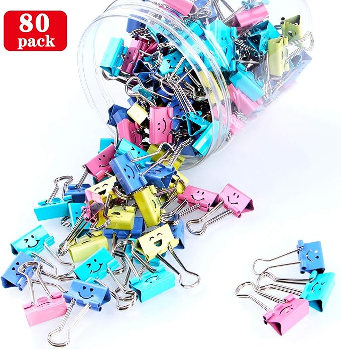【80pack】 Binder Clips, Limque Paper Clips, Paper Clamps - Image 3