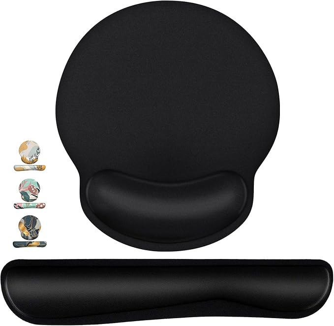 Mouse Pad and Keyboard Wrist Rest- Ergonomic Wrist Rest by TONOS