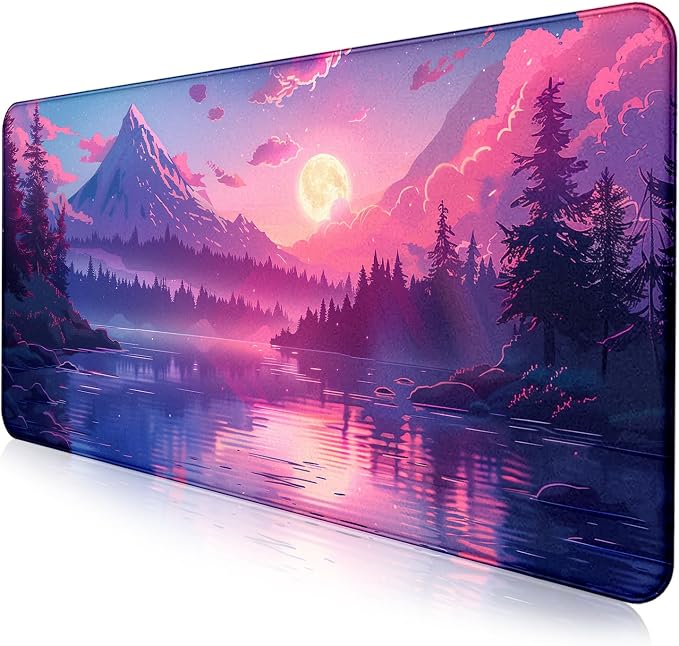 Sunset Mountain Landscape Extended Mouse Pad Game Office Sewing Table Mat | by LQFIWSS
